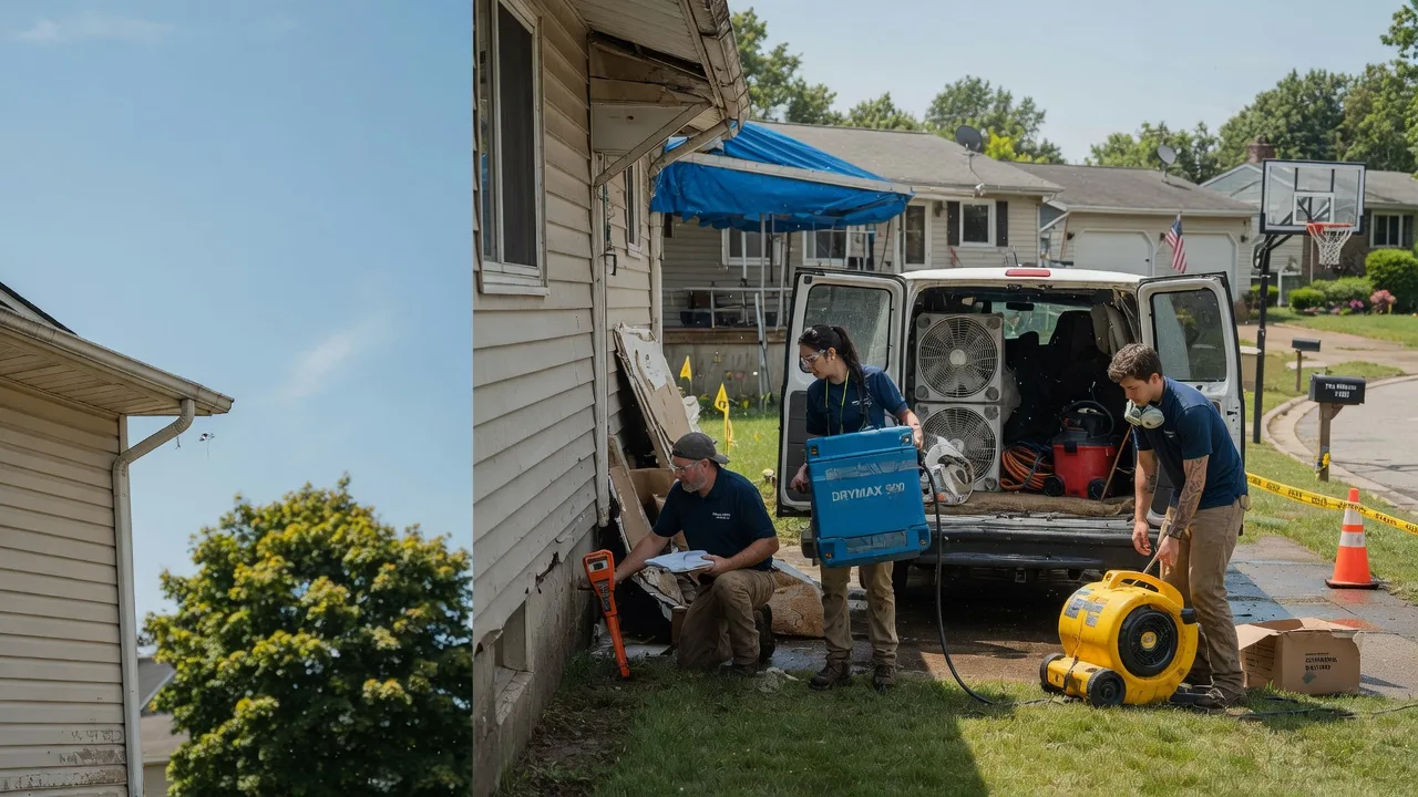 Ceiling Leak Cleanup in Breckenridge, MI near me